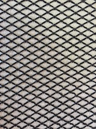 Black Yarn Cotton Domestic Lace