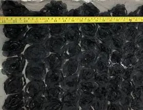 Siyah Süzineli İthal Kumaş, 130 cm
