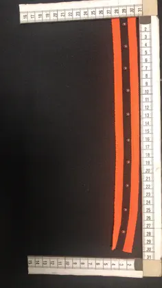 Orange Polyester Domestic Tape Ribbon