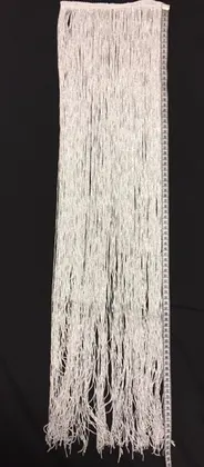 Brode · Yerli · Polyester · Saçaklı · Simli · 90cm · Siyah