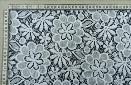 Greige Cotton Nylon Imported Lace · 150 cm