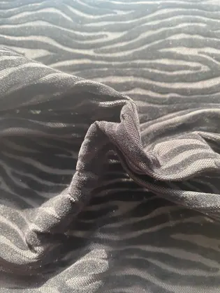 Tül · Yerli · Lez · Polyester · Elastan · Flok · Siyah · 155 Cm