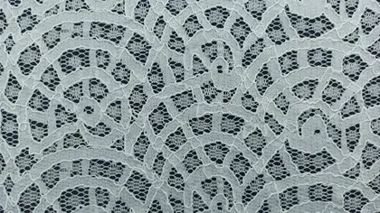 Heat-set Corded Polyester Domestic Lace