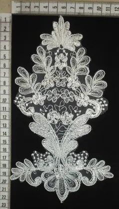5834 · Broderie · Domestic · Applique · Polyester · Corded · 25118 · Plain · Raw