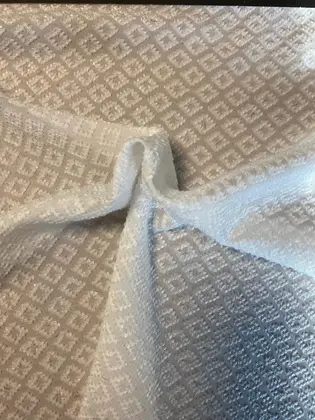 Fabric · Domestic · Lace · Polyester · White · 150 CM
