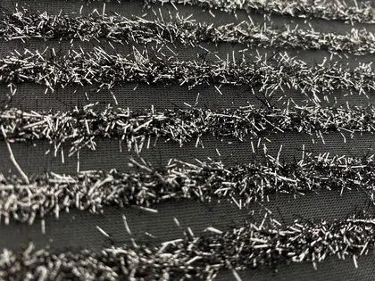 Black Eyelash Woven Polyester Domestic Fabric · 170 cm