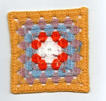 Orange Acrylic Domestic Appliqué · 13 cm