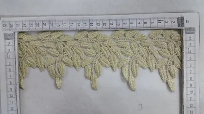 Gold Lurex Polyester Imported Guipure Ribbon