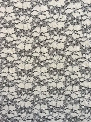 5901 Imported Cotton Lace Nylon · With Lycra · Heat-set · 140 cm