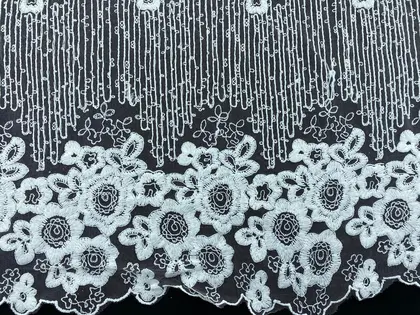 İthal Mat Polyester Tül Üzeri Ham Brode