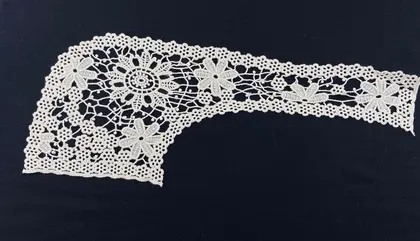 Greige Cotton Broderie Collar
