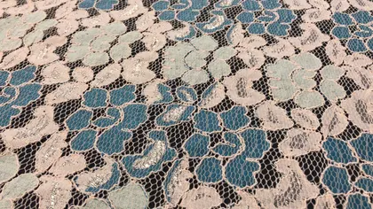 Multicolor Corded Polyester Domestic Lace