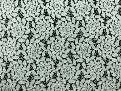 White Polyester Domestic Lace · 150 cm
