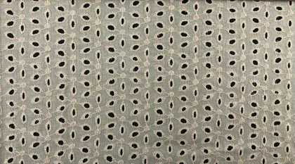 Beige Bohrer Cotton Imported Broderie Voile · 130 cm