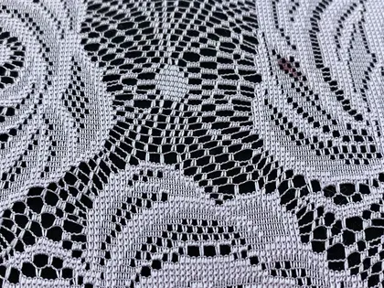 Lila Polyester Yerli Dantel · 150 cm