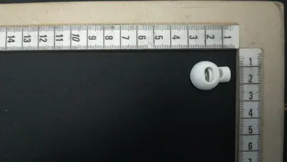 White Domestic Accessory Button Stopper