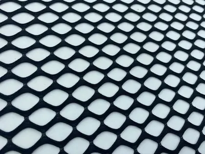 Black Polyester Domestic Fabric Mesh · 155 cm