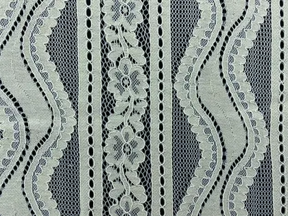 6202 Imported Cotton Lace Nylon Corded Heat-Set