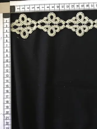 Gold Lurex Polyester Imported Guipure Broderie