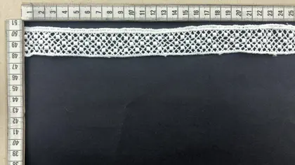 Greige Matte Polyester Domestic Guipure Broderie Tape