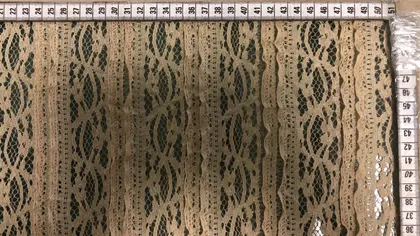 Coffee with milk Lycra Nylon Imported Lace · 125 cm