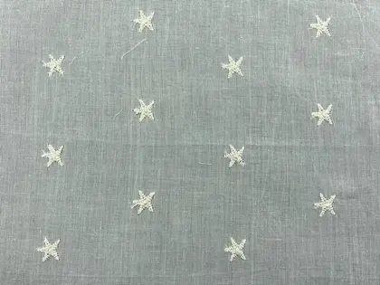 Black Matte Yarn Polyester Domestic Broderie Voile