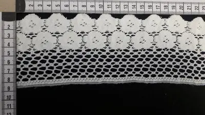 Greige Polyester Domestic Broderie Tape