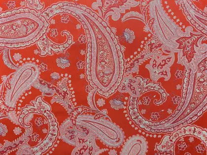 Kırmızı-Beyaz Dijital Baskılı Likralı Tül - 160 cm