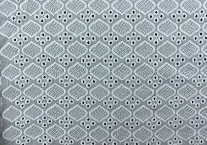 Bleached Bohrer Matte Polyester Domestic Broderie Voile