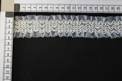 White Lycra Tulle Ribbon