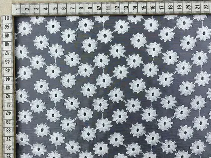 White Polyester Domestic Broderie