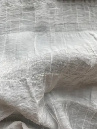 Kumaş · Yerli · Lez · Viskon · Beyaz · 135 Cm