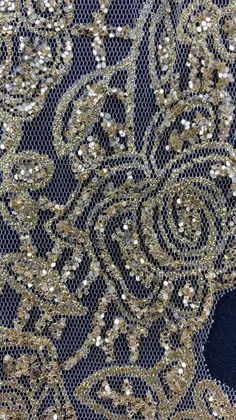 Brode · İthal · Bant · Tül Üzeri · Polyester · Simli · Gold · 9 Cm