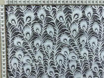 Green Cotton Nylon Imported Lace