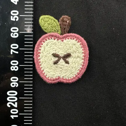 23165 Applique · Domestic · Polyester · Apple · Multicolor · 4 cm