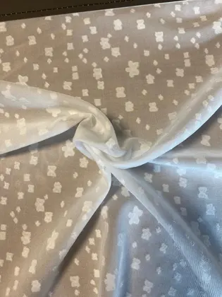 Fabric · Domestic · Lace · Polyester · White · 150 CM