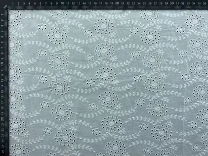 Coral Cotton Domestic Broderie Voile · 130 cm