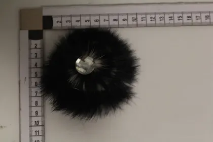 Black Accessory Brooch With pin