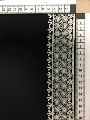 Greige Corded Polyester Domestic Guipure Broderie Tape