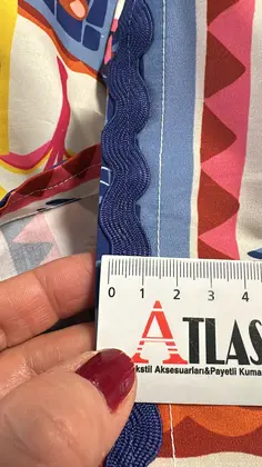 21255 Ribbon · Domestic · Tape · Polyester · Water Stone · Sax Blue · 1.2 cm