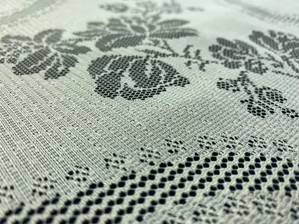 Cream Polyester Domestic Lace · 150 cm