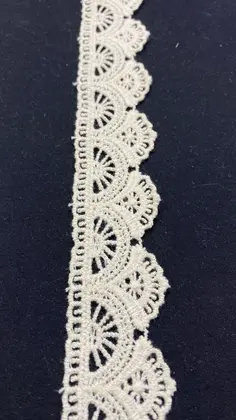 Greige Cotton Domestic Broderie Tape · 3 cm