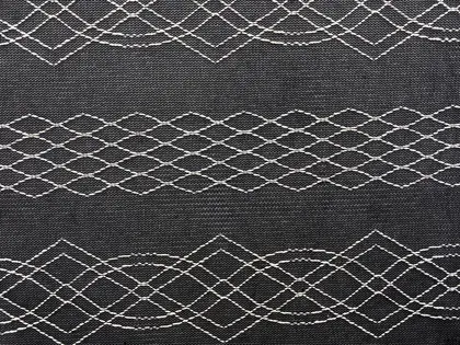 Black Cotton Domestic Lace · 145 cm