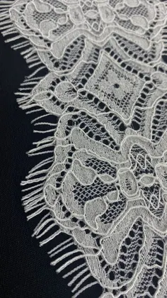 22970 Lace · Imported · Band · Cotton Corded Polyester White 9 cm