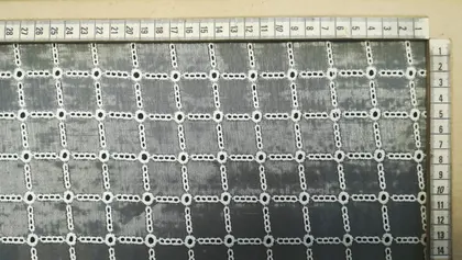 White Bohrer Polyester Domestic Broderie