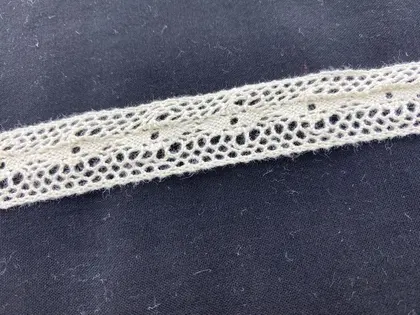 Greige Cotton Lace · 1,8 cm