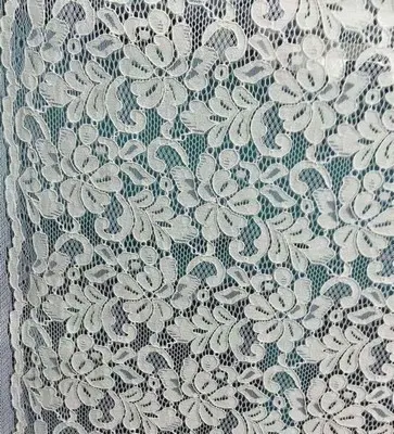 Greige Cotton Nylon Imported Lace