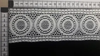 Greige Polyester Domestic Broderie Tape