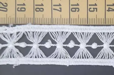 Greige Matte Polyester Domestic Broderie Tape