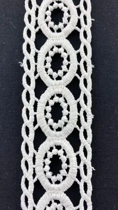 Greige Polyester Domestic Guipure Broderie Tape